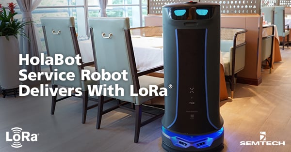 HolaBot Service Robot Delivers With LoRa®